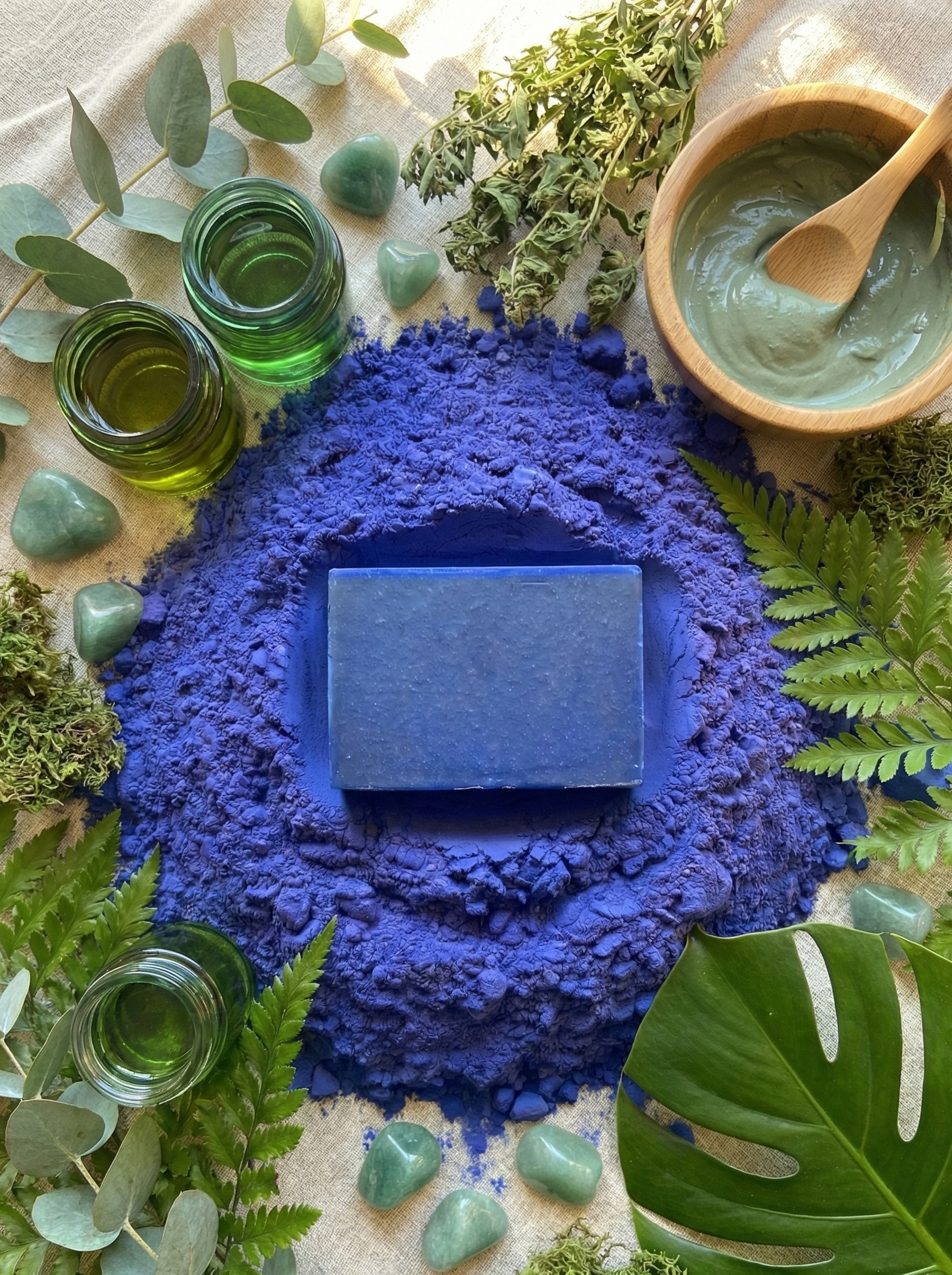 Moroccan Nila Powder Facial Bar - 30 gm